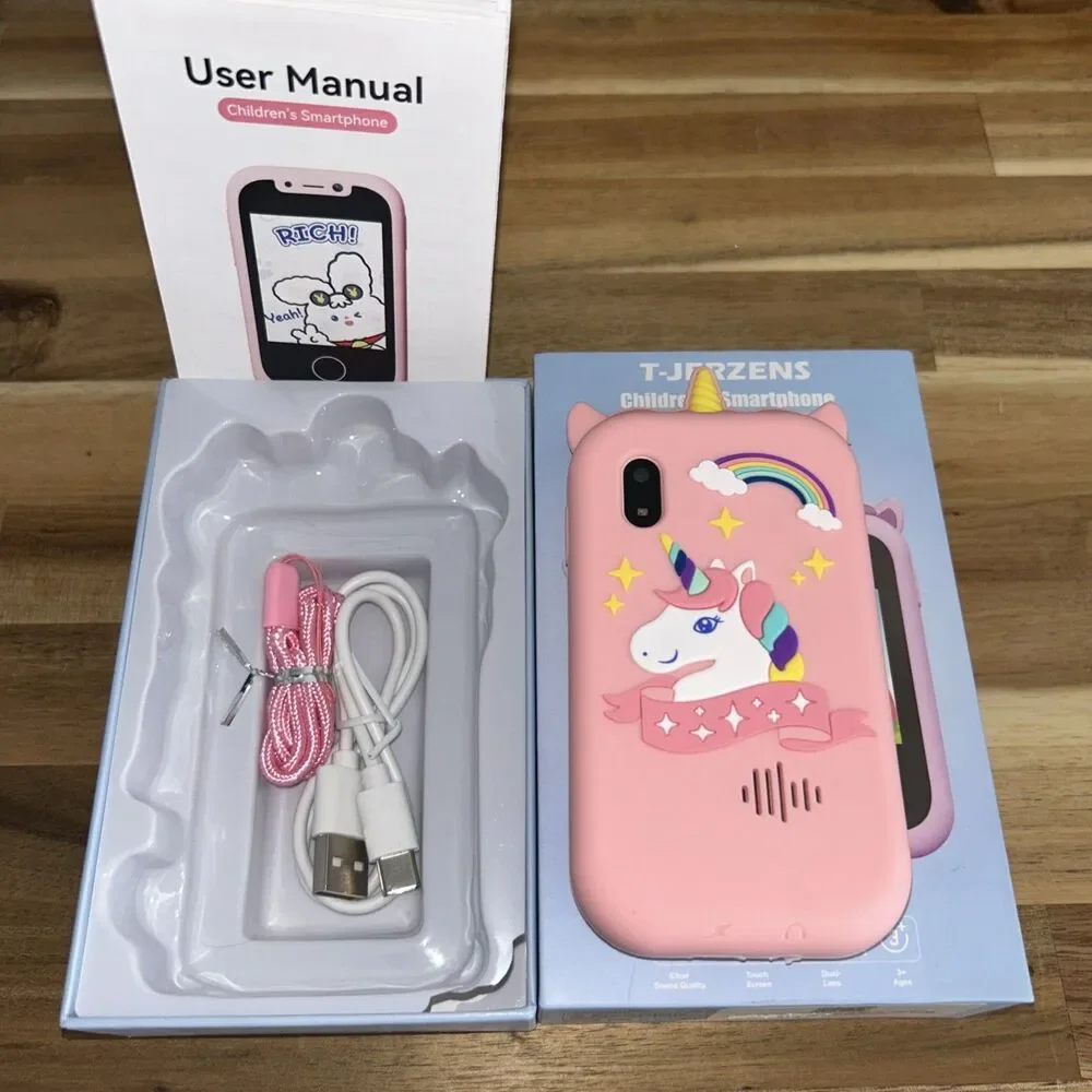 Children's Smart Phone for Toddler Boy/Girls Unicorn Pink